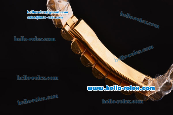 Rolex Datejust Lady 2813 Automatic Gold Case with Diamond and Diamond Bezel ETA Coating - Click Image to Close